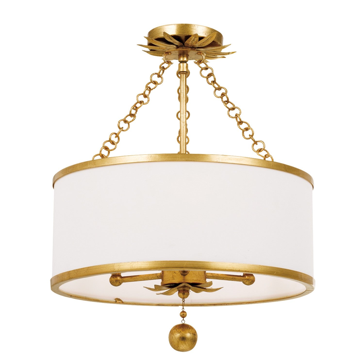 CRYSTORAMA, BROCHE SEMI FLUSH MOUNT, FLUSH MOUNT CEILING LIGHTS 