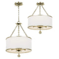 CRYSTORAMA, BROCHE SEMI FLUSH MOUNT, FLUSH MOUNT CEILING LIGHTS