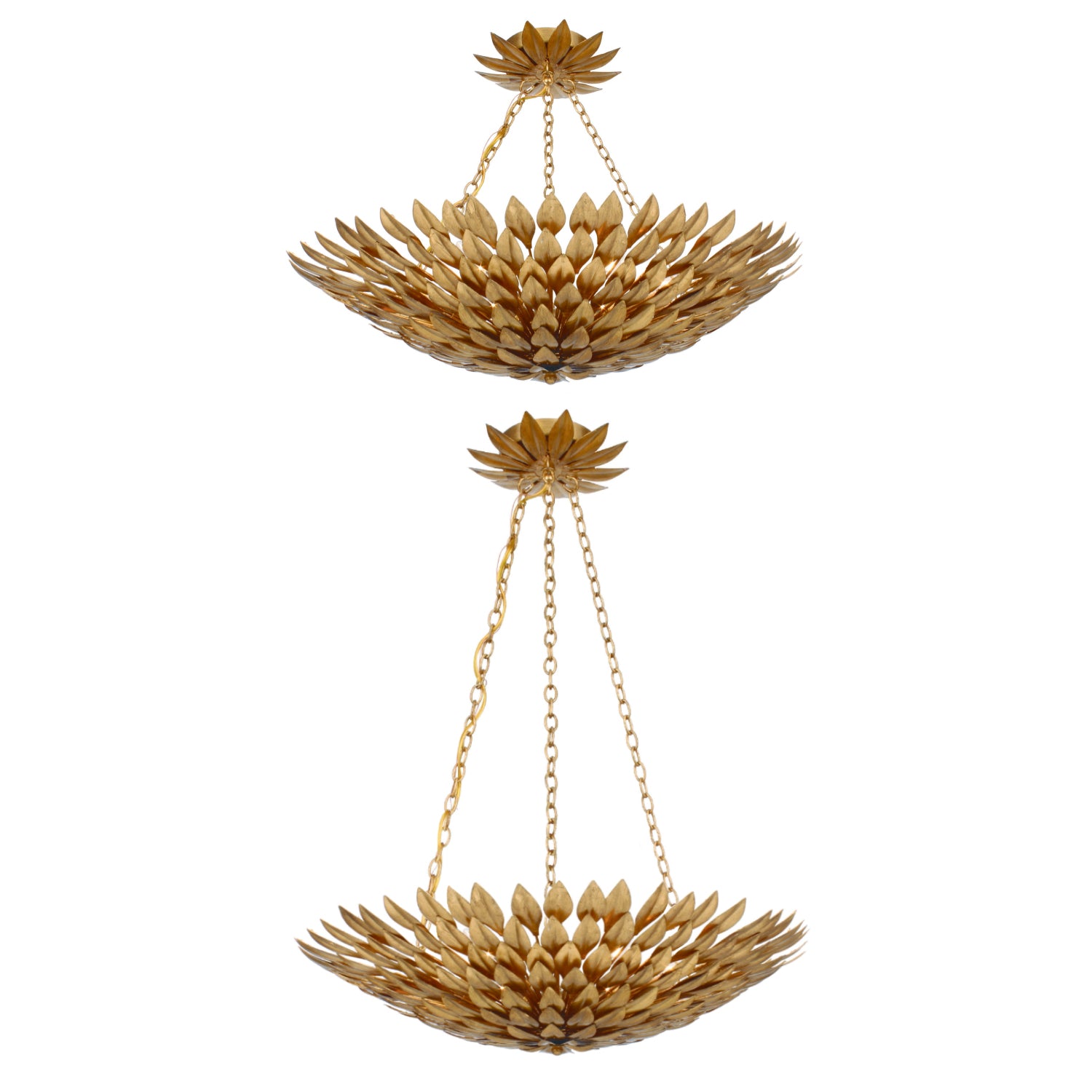 CRYSTORAMA, BROCHE SEMI FLUSH MOUNT, FLUSH MOUNT CEILING LIGHTS 