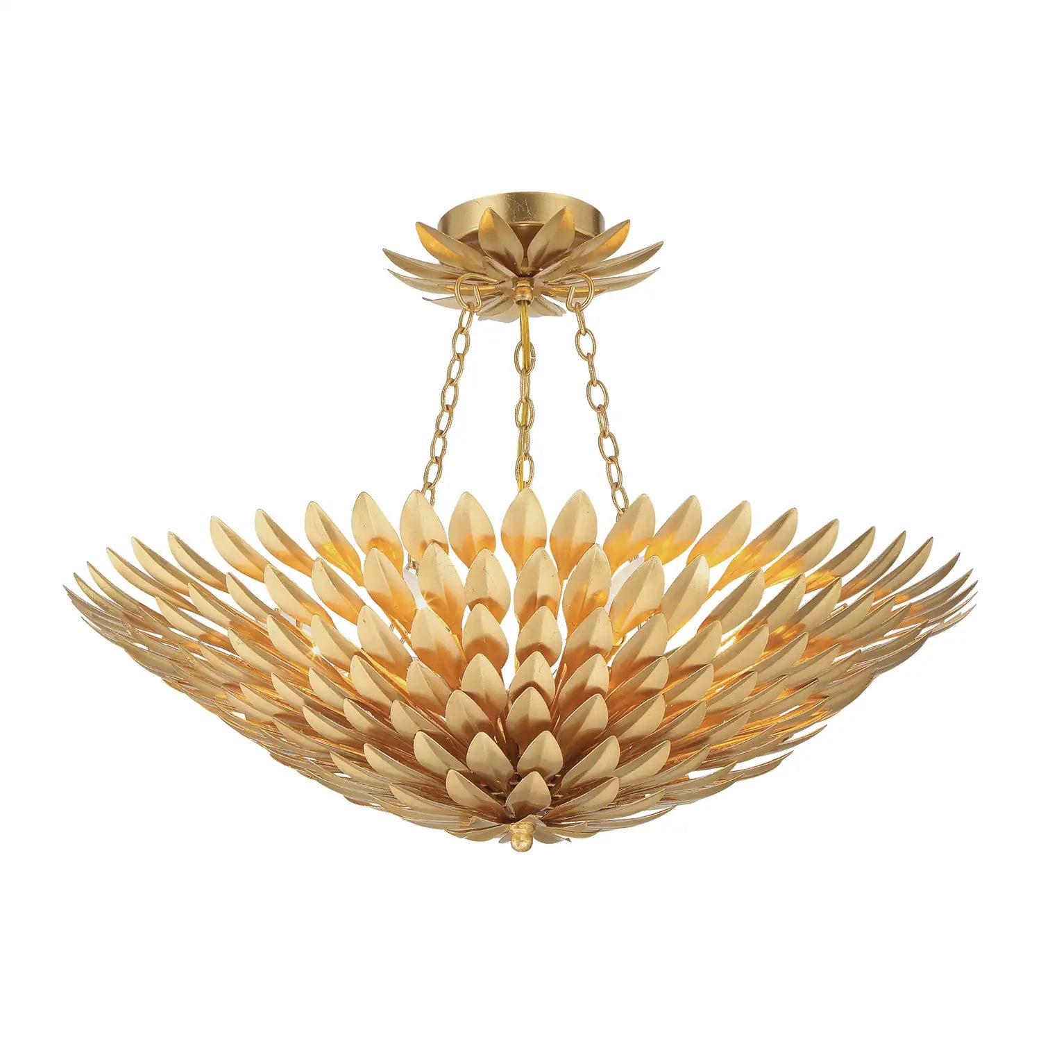 CRYSTORAMA, BROCHE SEMI FLUSH MOUNT, FLUSH MOUNT CEILING LIGHTS