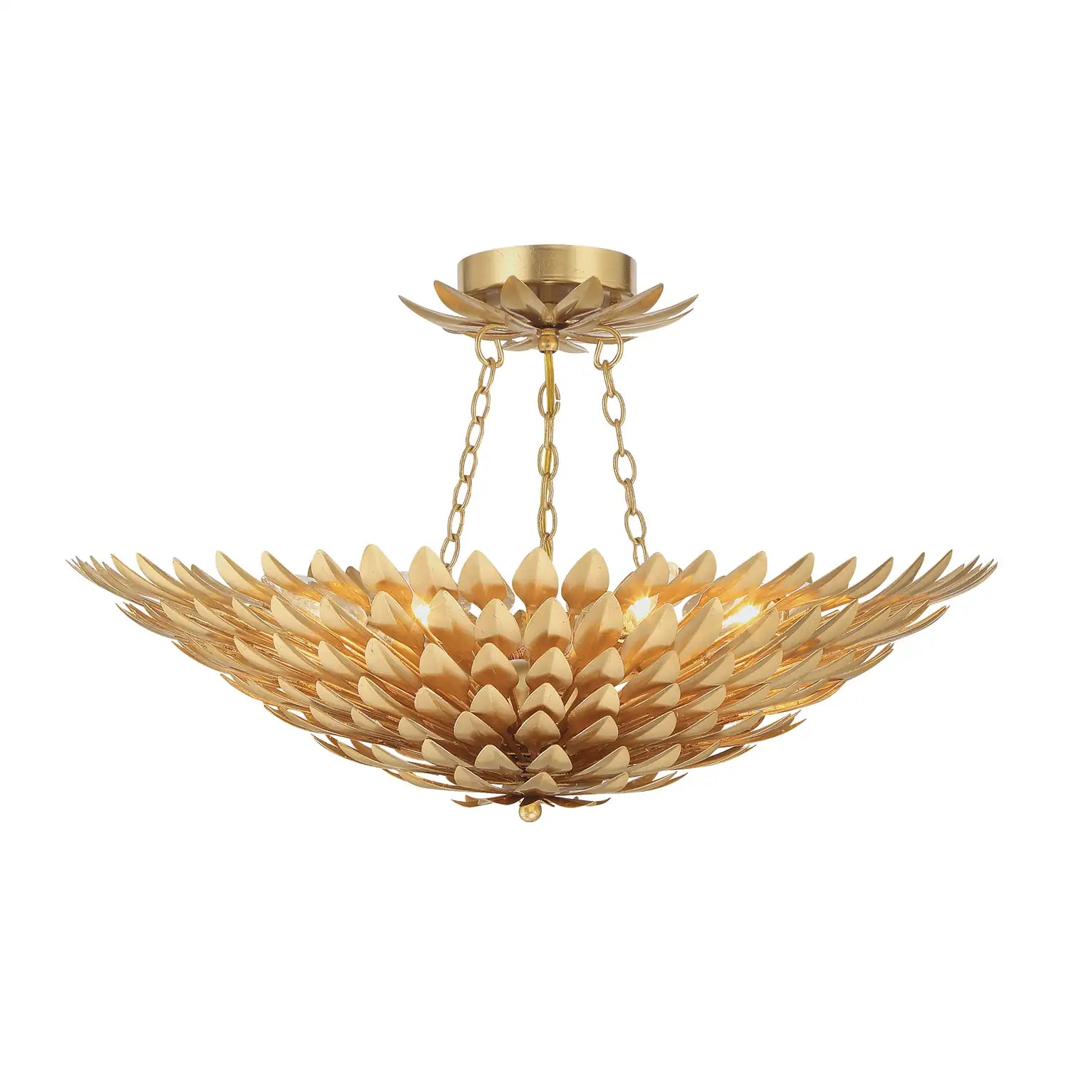 CRYSTORAMA, BROCHE SEMI FLUSH MOUNT, FLUSH MOUNT CEILING LIGHTS