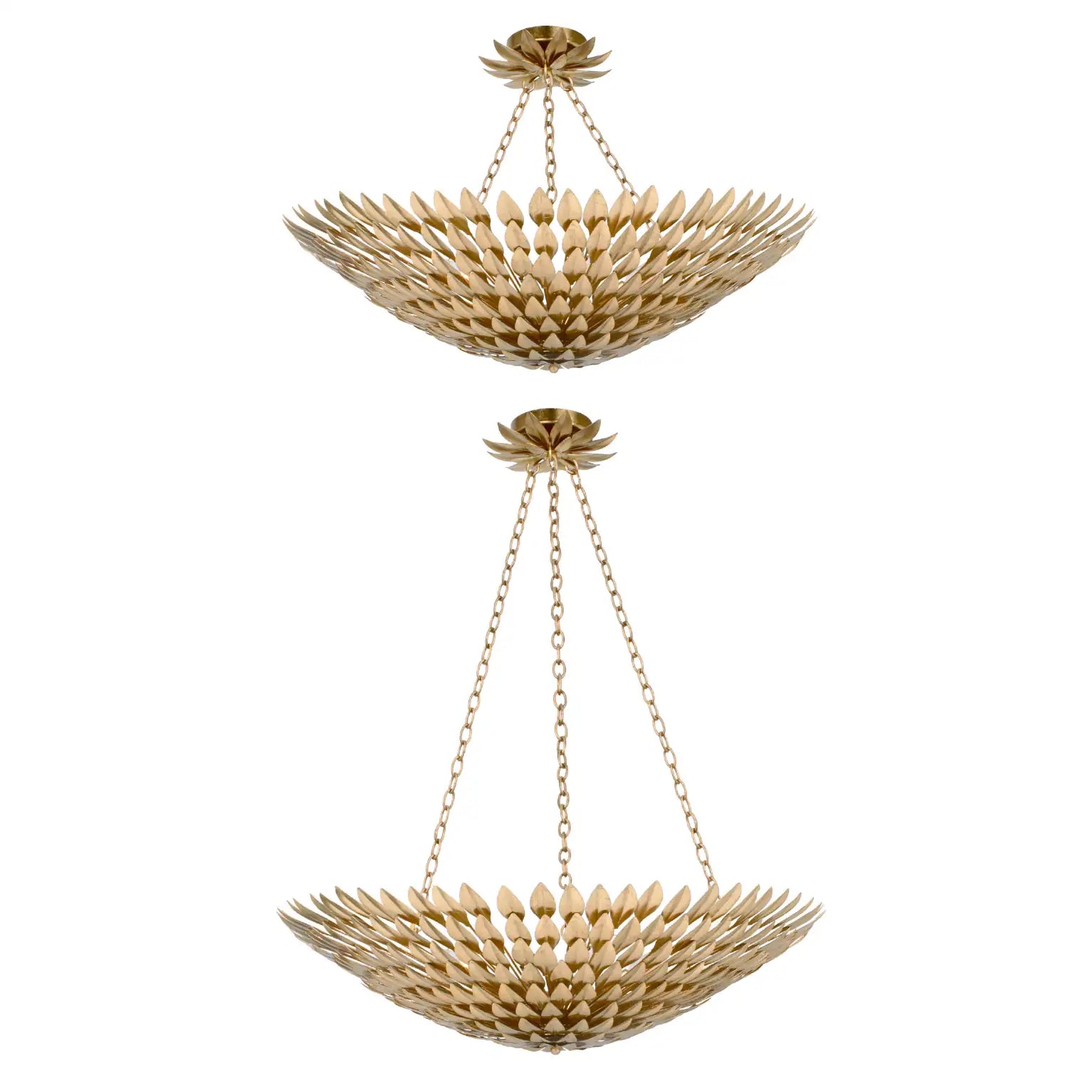 CRYSTORAMA, BROCHE SEMI FLUSH MOUNT, FLUSH MOUNT CEILING LIGHTS
