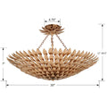 CRYSTORAMA, BROCHE SEMI FLUSH MOUNT, FLUSH MOUNT CEILING LIGHTS