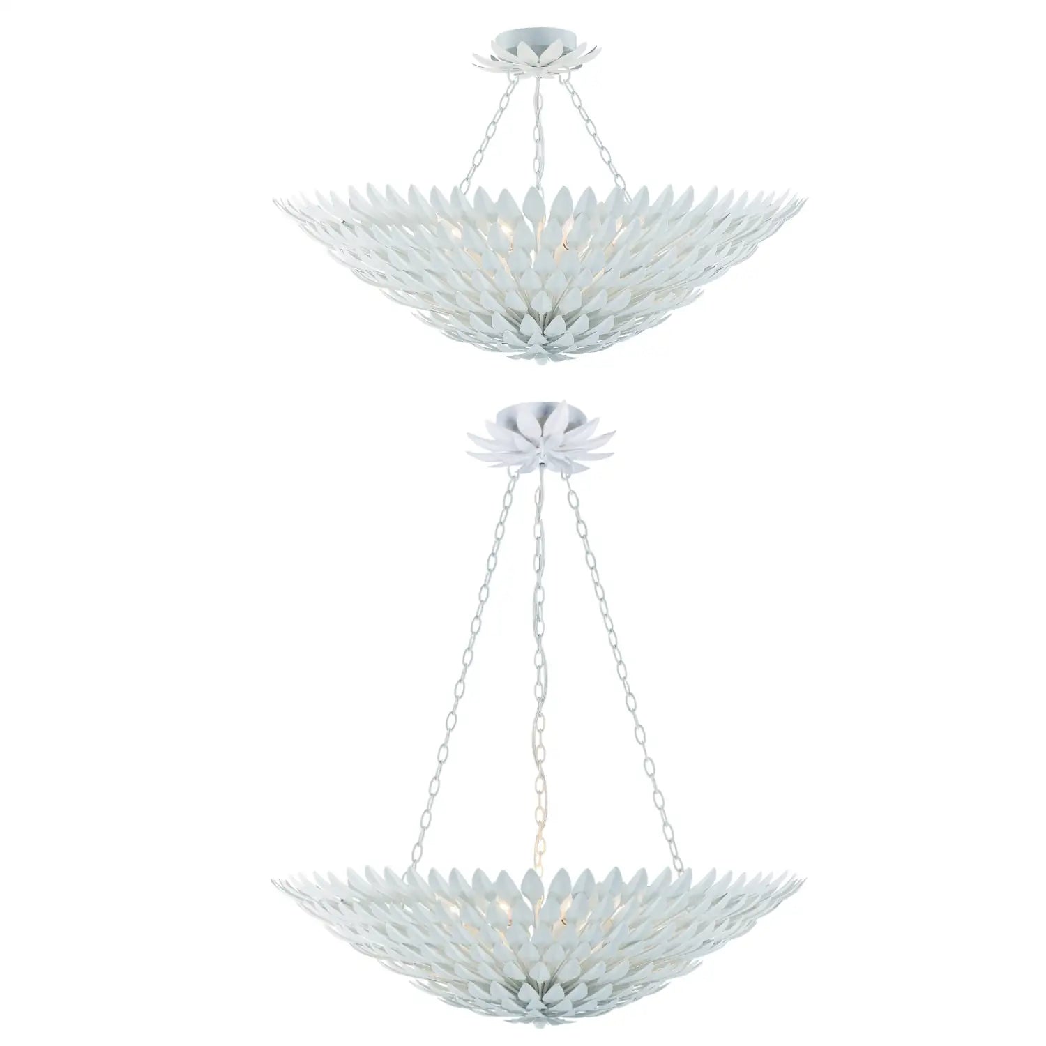 CRYSTORAMA, BROCHE SEMI FLUSH MOUNT, FLUSH MOUNT CEILING LIGHTS
