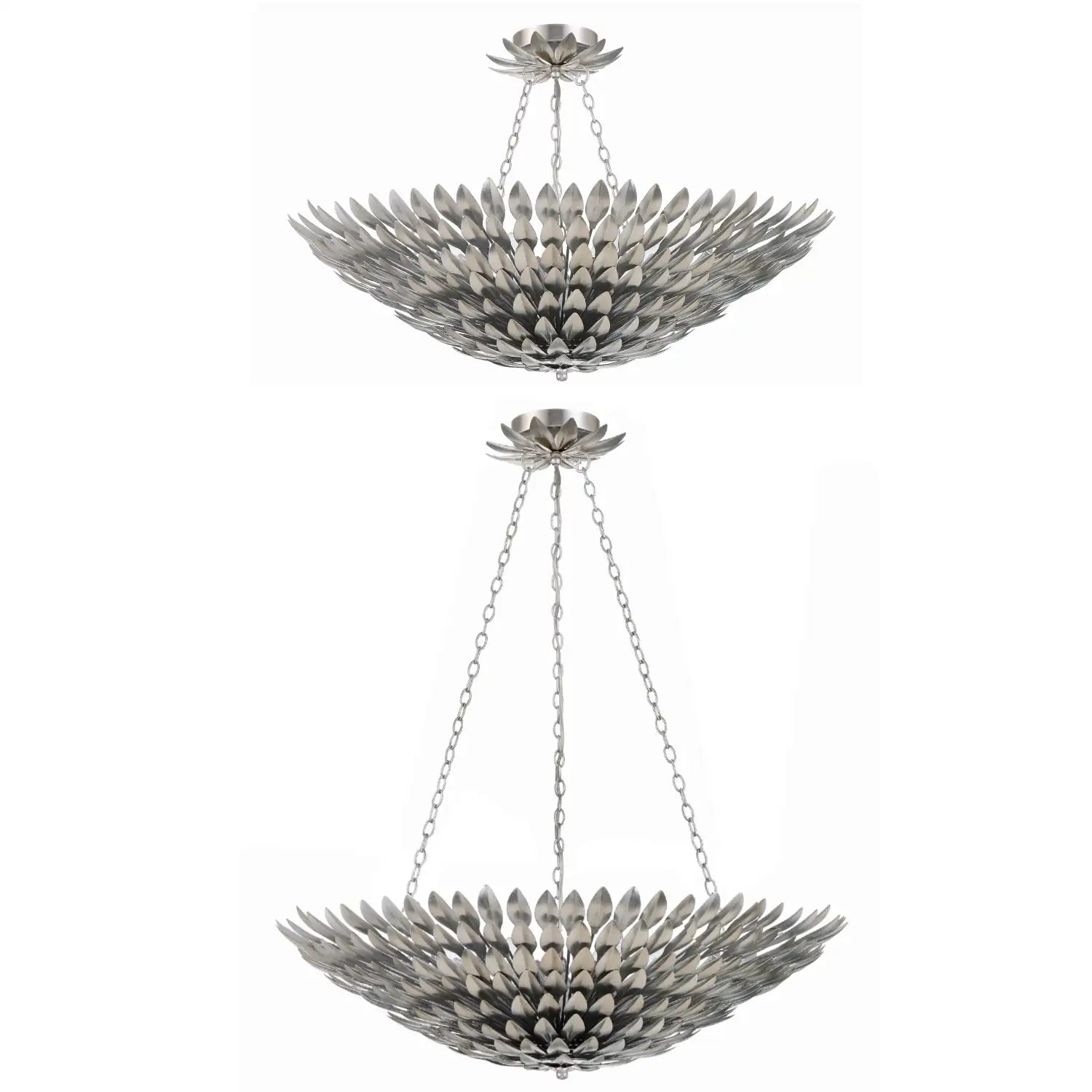 CRYSTORAMA, BROCHE SEMI FLUSH MOUNT, FLUSH MOUNT CEILING LIGHTS