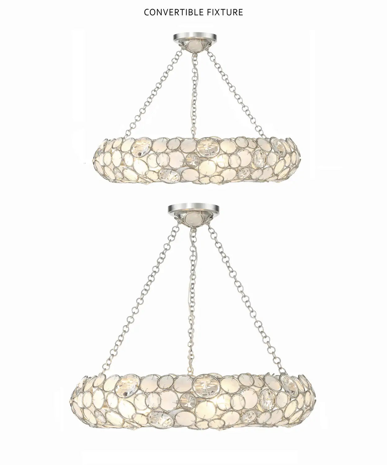CRYSTORAMA, PALLA SEMI FLUSH MOUNT, FLUSH MOUNT CEILING LIGHTS