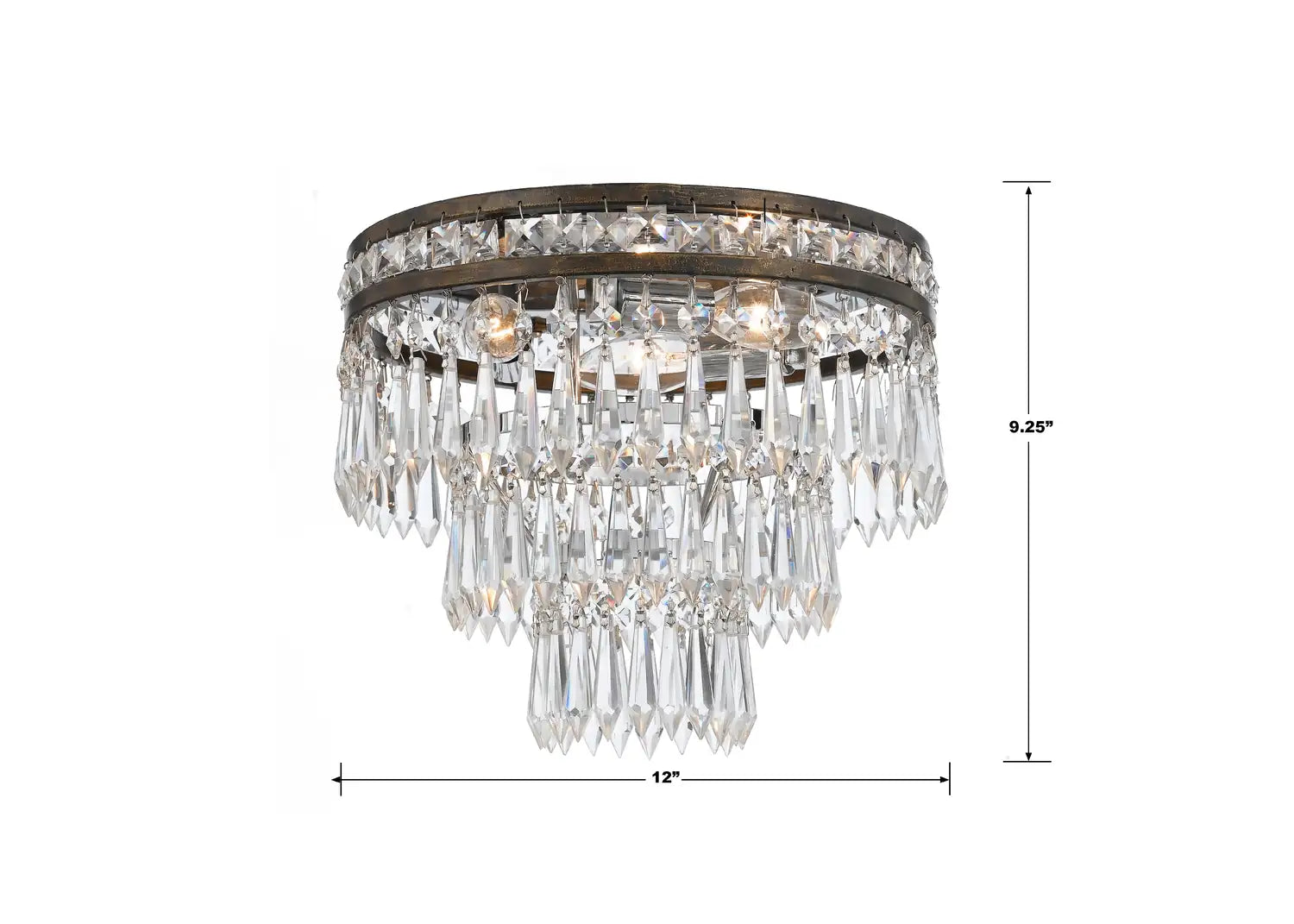 CRYSTORAMA, MERCER FLUSH MOUNT, FLUSH MOUNT CEILING LIGHTS