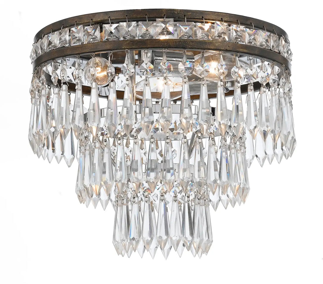CRYSTORAMA, MERCER FLUSH MOUNT, FLUSH MOUNT CEILING LIGHTS