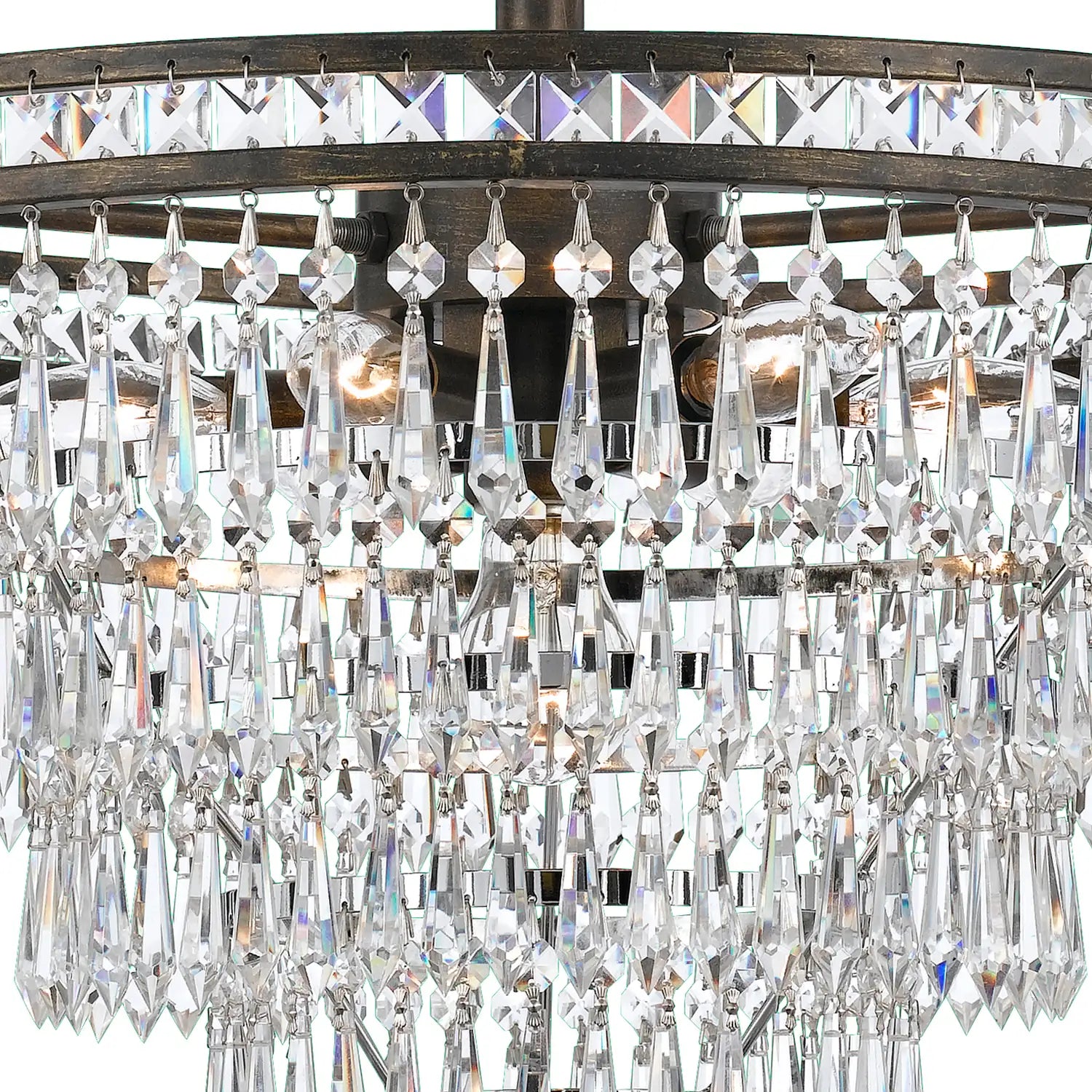 CRYSTORAMA, MERCER SEMI FLUSH MOUNT, FLUSH MOUNT CEILING LIGHTS