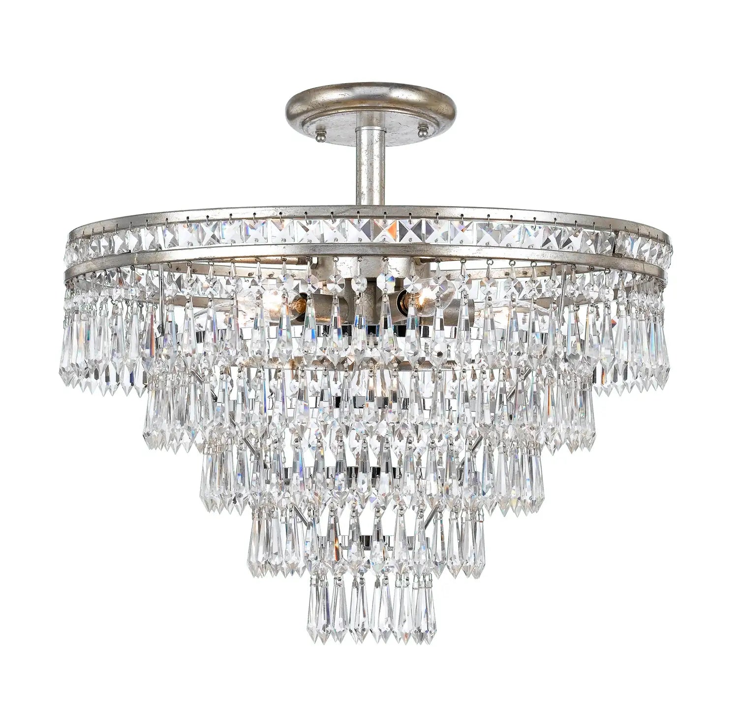 CRYSTORAMA, MERCER SEMI FLUSH MOUNT, FLUSH MOUNT CEILING LIGHTS