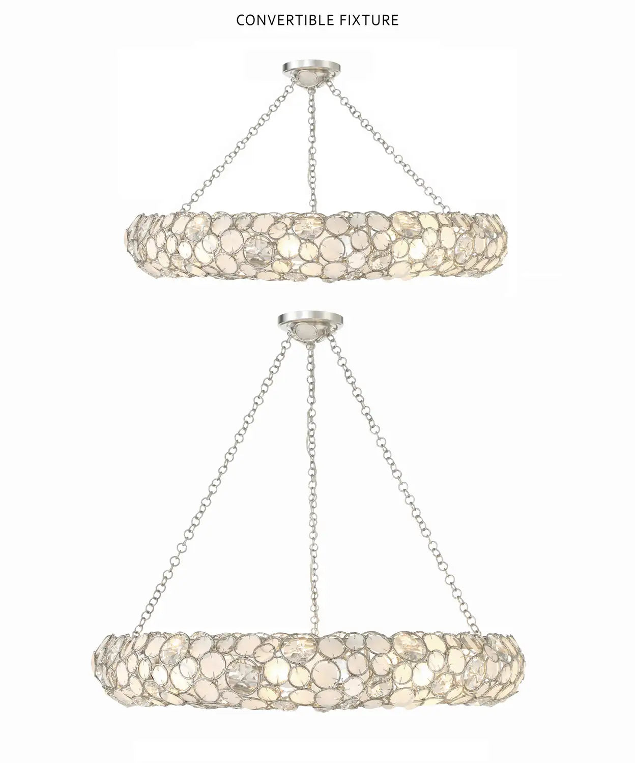 CRYSTORAMA, PALLA SEMI FLUSH MOUNT, FLUSH MOUNT CEILING LIGHTS
