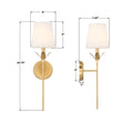 CRYSTORAMA, BROCHE SCONCE, WALL SCONCES