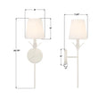 CRYSTORAMA, BROCHE SCONCE, WALL SCONCES