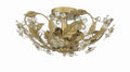 CRYSTORAMA, PARIS MARKET LEAF SEMI FLUSH MOUNT, FLUSH MOUNT CEILING LIGHTS