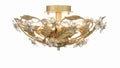 CRYSTORAMA, PARIS MARKET LEAF SEMI FLUSH MOUNT, FLUSH MOUNT CEILING LIGHTS