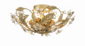 CRYSTORAMA, PARIS MARKET LEAF SEMI FLUSH MOUNT, FLUSH MOUNT CEILING LIGHTS