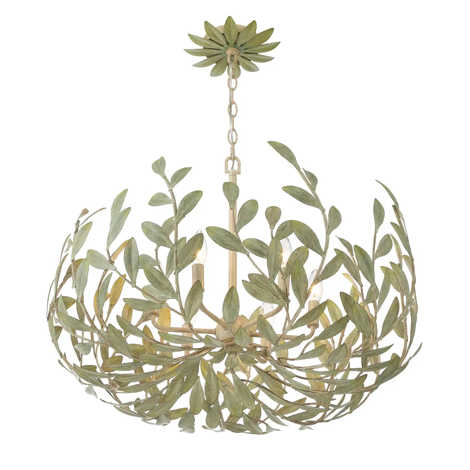 CRYSTORAMA, BROCHE CHAMPAGNE GREEN TEA CHANDELIER, CHANDELIER LIGHT