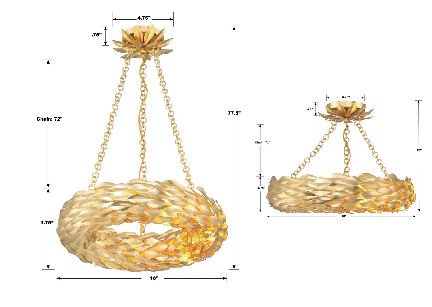 CRYSTORAMA, BROCHE LED CHANDELIER, CHANDELIER LIGHT