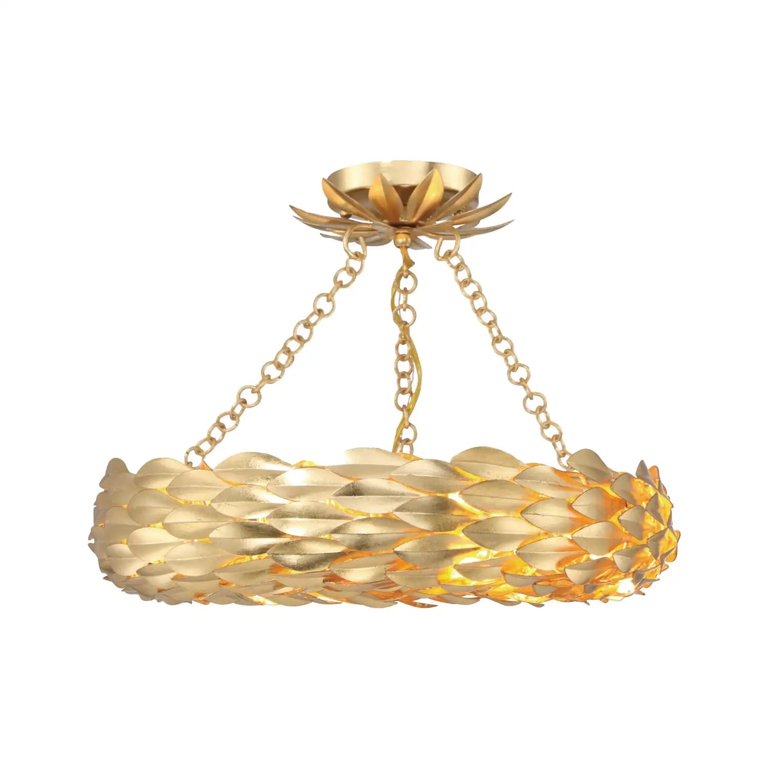 CRYSTORAMA, BROCHE LED SEMI FLUSH MOUNT, FLUSH MOUNT CEILING LIGHTS