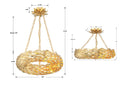 CRYSTORAMA, BROCHE LED SEMI FLUSH MOUNT, FLUSH MOUNT CEILING LIGHTS