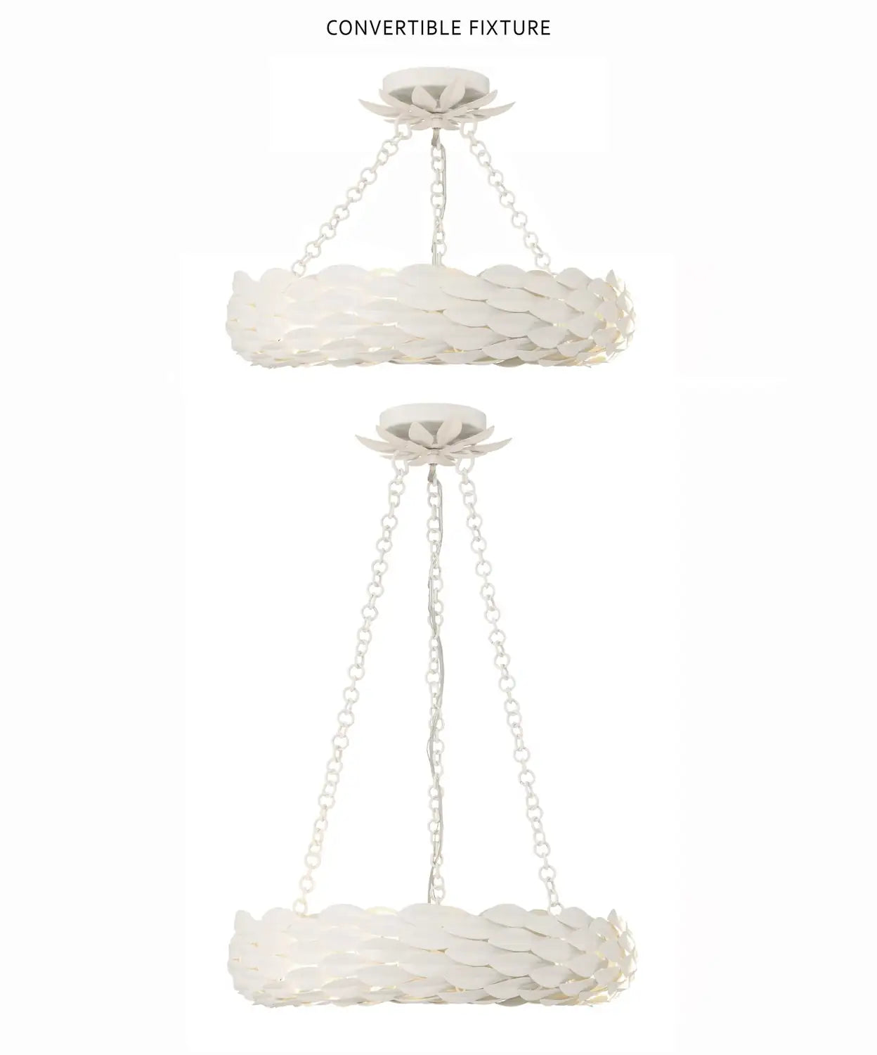 CRYSTORAMA, BROCHE LED SEMI FLUSH MOUNT, FLUSH MOUNT CEILING LIGHTS