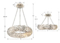 CRYSTORAMA, BROCHE LED SEMI FLUSH MOUNT, FLUSH MOUNT CEILING LIGHTS