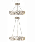 CRYSTORAMA, BROCHE LED SEMI FLUSH MOUNT, FLUSH MOUNT CEILING LIGHTS