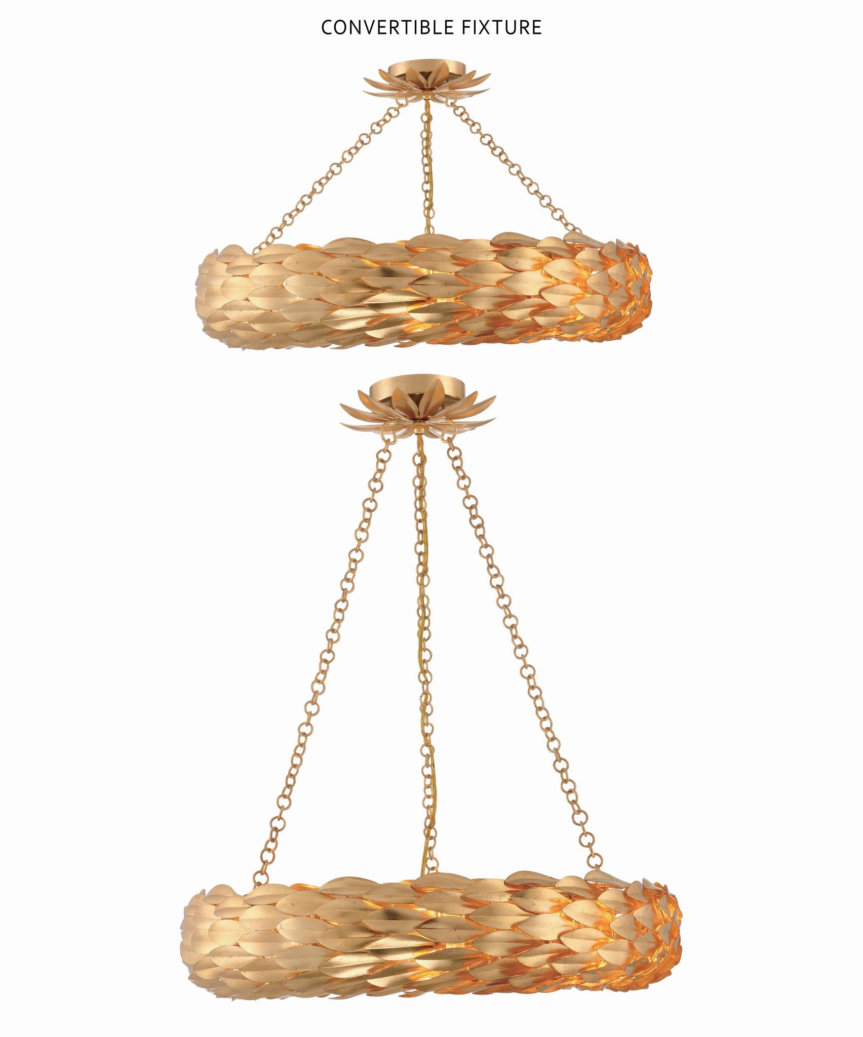 CRYSTORAMA, BROCHE SEMI FLUSH MOUNT, FLUSH MOUNT CEILING LIGHTS