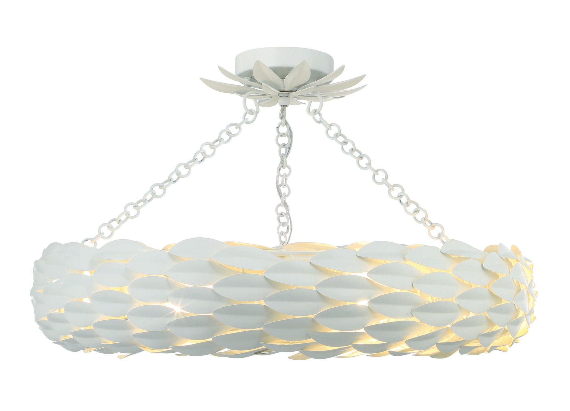 CRYSTORAMA, BROCHE SEMI FLUSH MOUNT, FLUSH MOUNT CEILING LIGHTS 