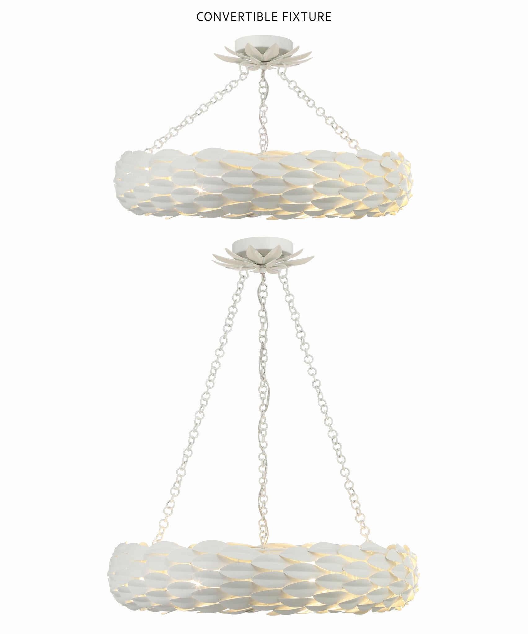 CRYSTORAMA, BROCHE SEMI FLUSH MOUNT, FLUSH MOUNT CEILING LIGHTS 