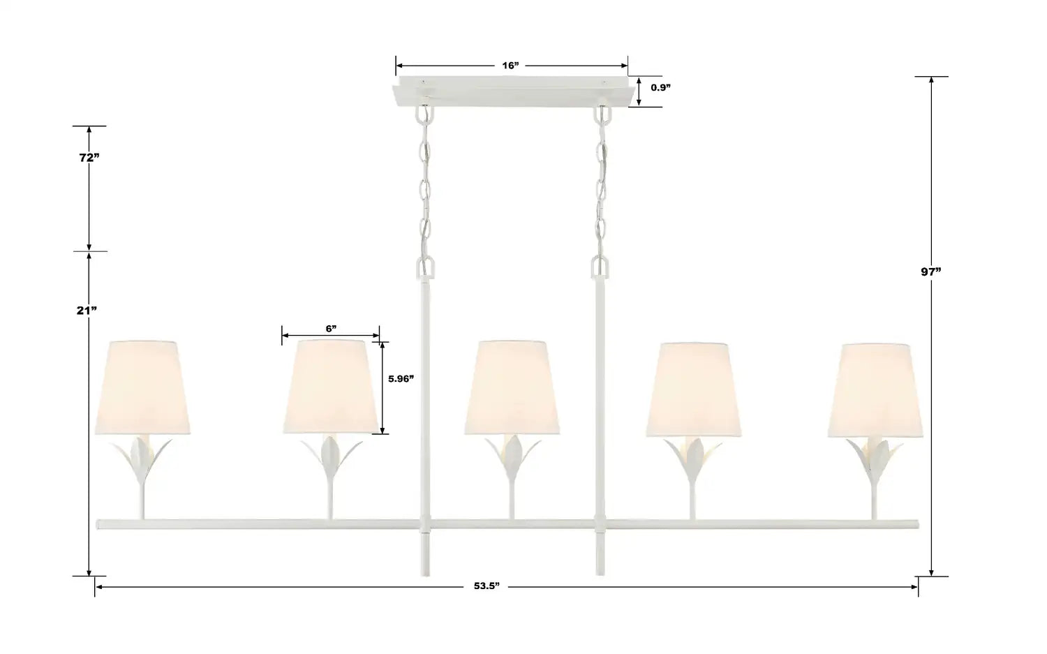CRYSTORAMA, BROCHE LINEAR CHANDELIER, CHANDELIER LIGHT