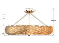 CRYSTORAMA, BROCHE SEMI FLUSH MOUNT, FLUSH MOUNT CEILING LIGHTS