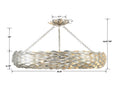 CRYSTORAMA, BROCHE SEMI FLUSH MOUNT, FLUSH MOUNT CEILING LIGHTS