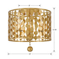 CRYSTORAMA, LAYLA FLUSH MOUNT, FLUSH MOUNT CEILING LIGHTS
