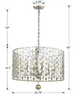 CRYSTORAMA, LAYLA CHANDELIER, CHANDELIER LIGHT