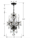 CRYSTORAMA, TRADITIONAL CRYSTAL POLISHED CHANDELIER, CHANDELIER LIGHT