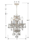 CRYSTORAMA, TRADITIONAL CRYSTAL WET CHANDELIER, CHANDELIER LIGHT