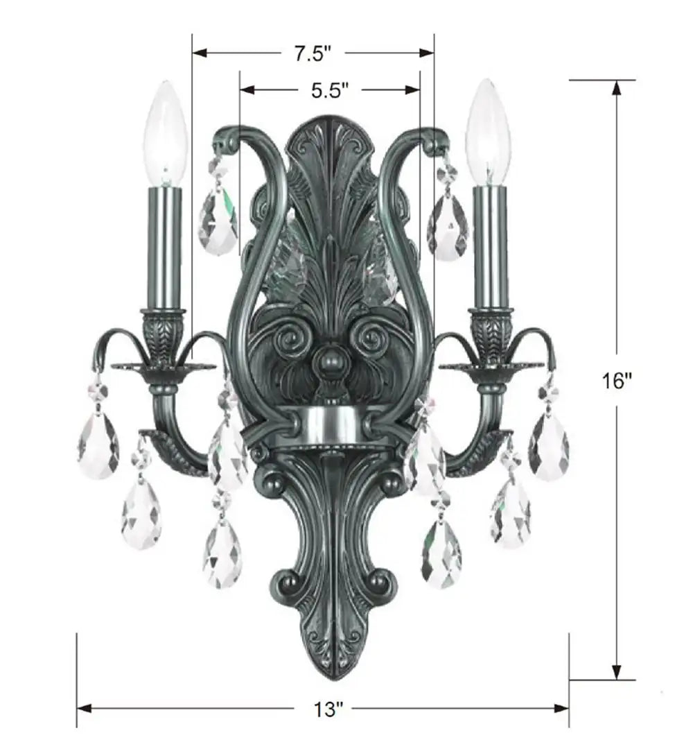 CRYSTORAMA, DAWSON SCONCE, WALL SCONCES
