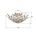 CRYSTORAMA, BROCHE SEMI FLUSH MOUNT, FLUSH MOUNT CEILING LIGHTS