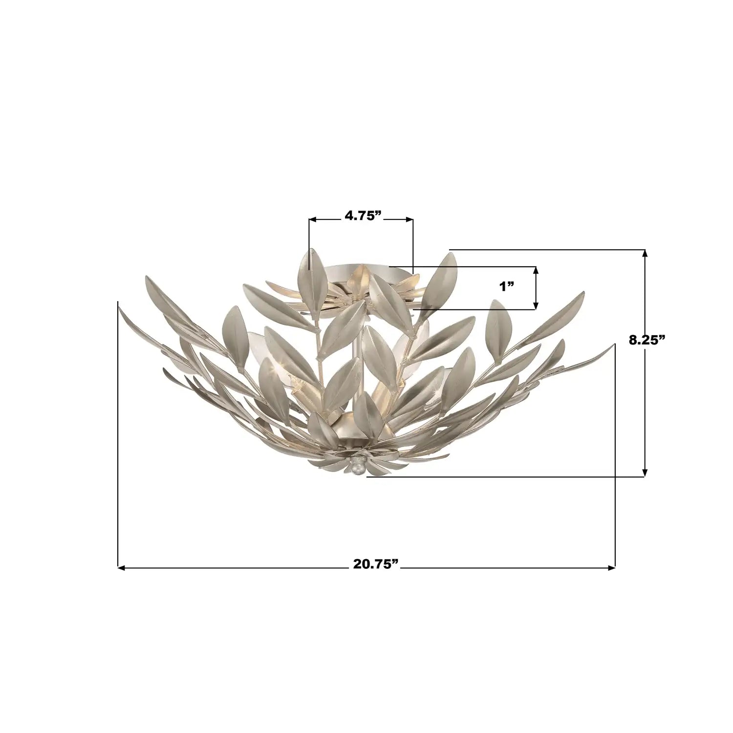 CRYSTORAMA, BROCHE SEMI FLUSH MOUNT, FLUSH MOUNT CEILING LIGHTS