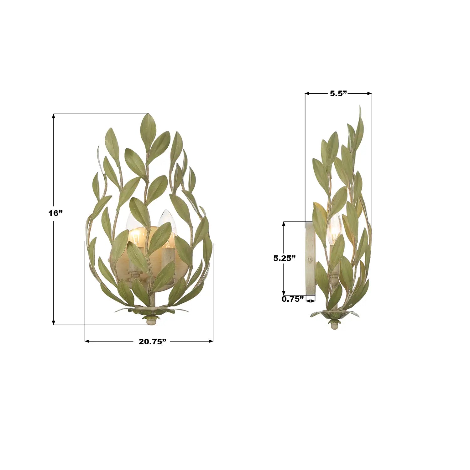 CRYSTORAMA, BROCHE SCONCE, WALL SCONCES