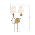 CRYSTORAMA, BROCHE SCONCE, WALL SCONCES