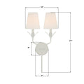 CRYSTORAMA, BROCHE SCONCE, WALL SCONCES