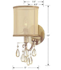 CRYSTORAMA, HAMPTON SCONCE, WALL SCONCES