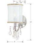 CRYSTORAMA, HAMPTON SCONCE, WALL SCONCES
