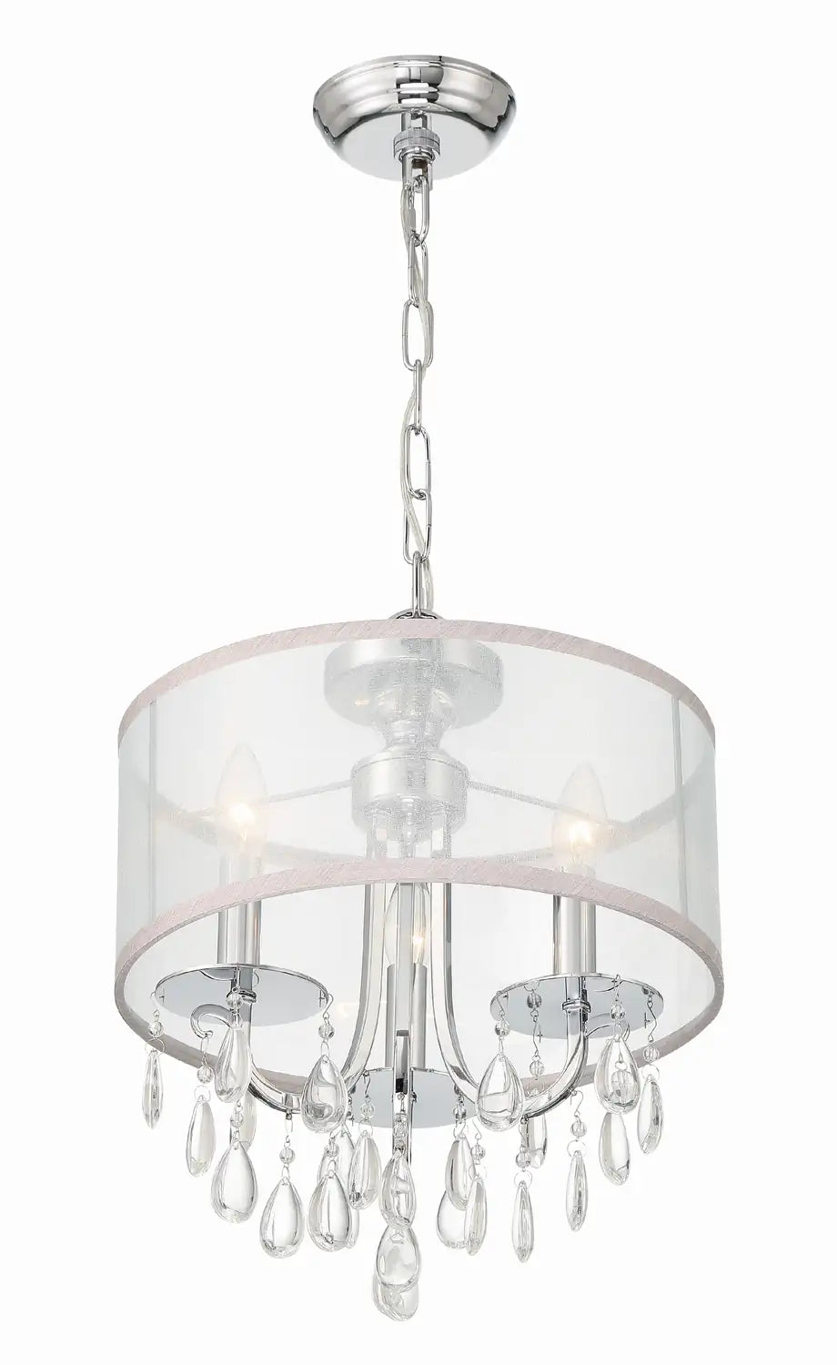 CRYSTORAMA, HAMPTON DRUM SHADE CHANDELIER, CHANDELIER LIGHT