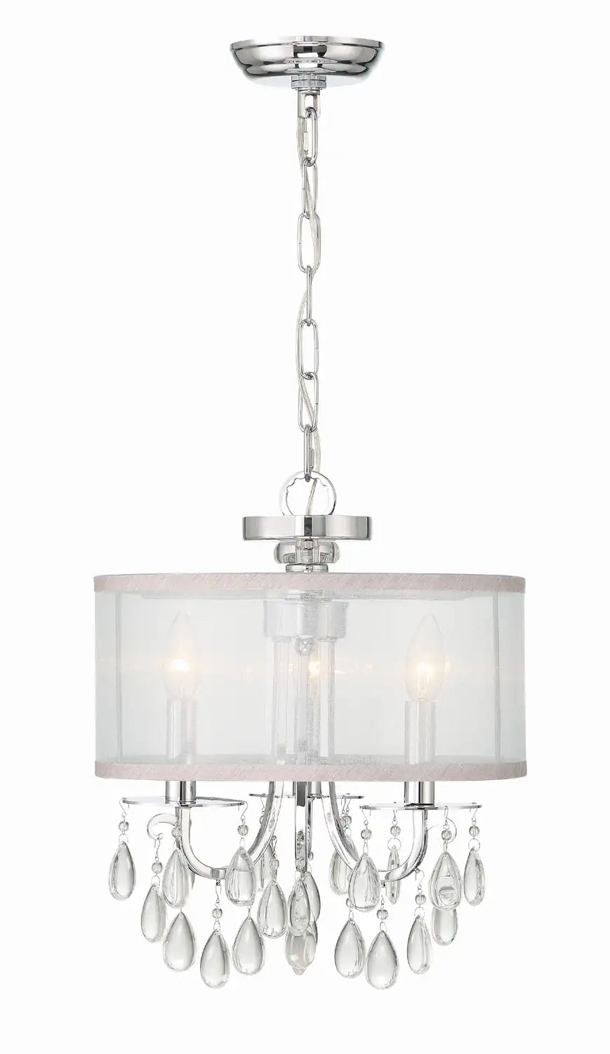 CRYSTORAMA, HAMPTON DRUM SHADE CHANDELIER, CHANDELIER LIGHT