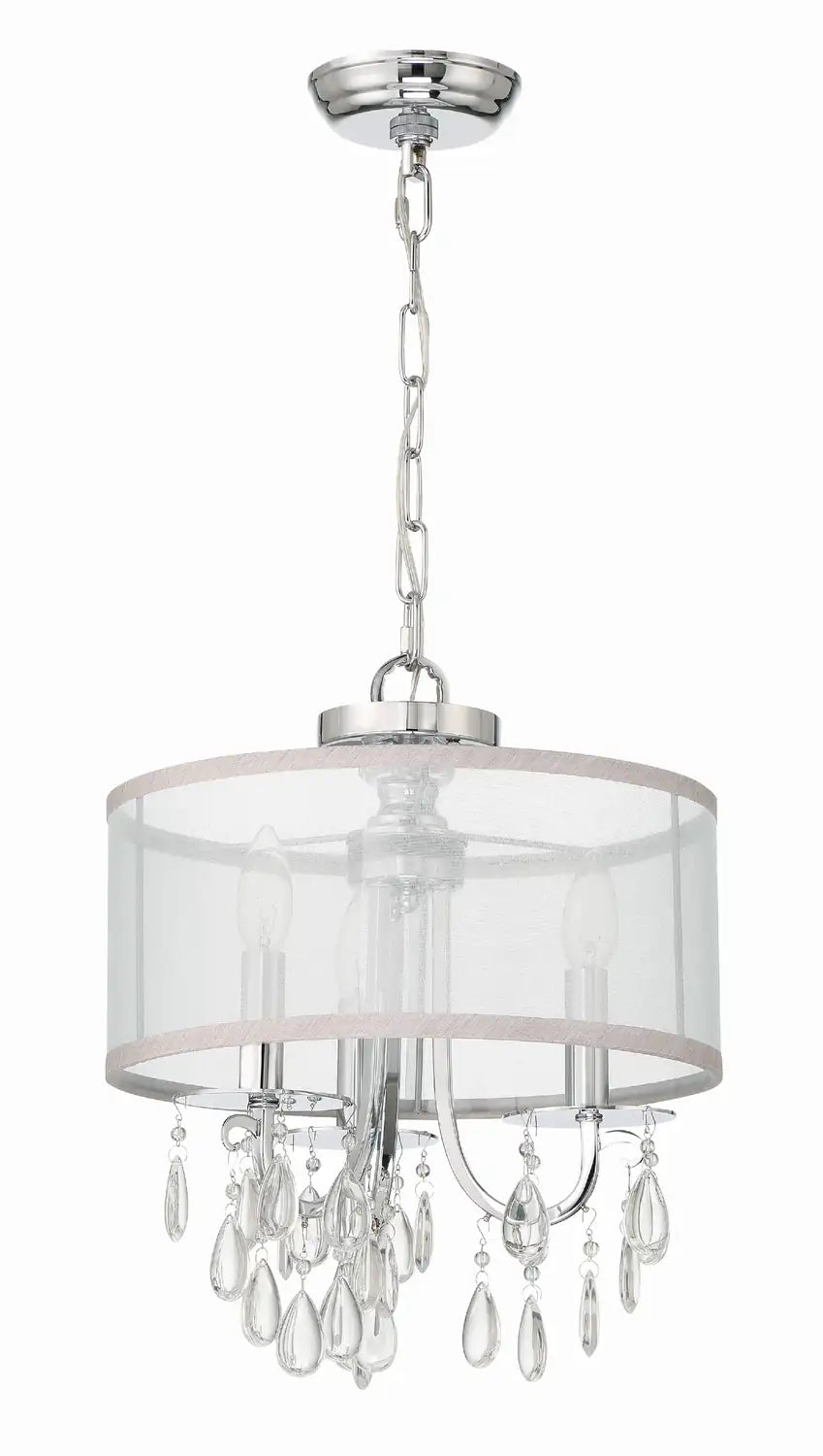 CRYSTORAMA, HAMPTON DRUM SHADE CHANDELIER, CHANDELIER LIGHT