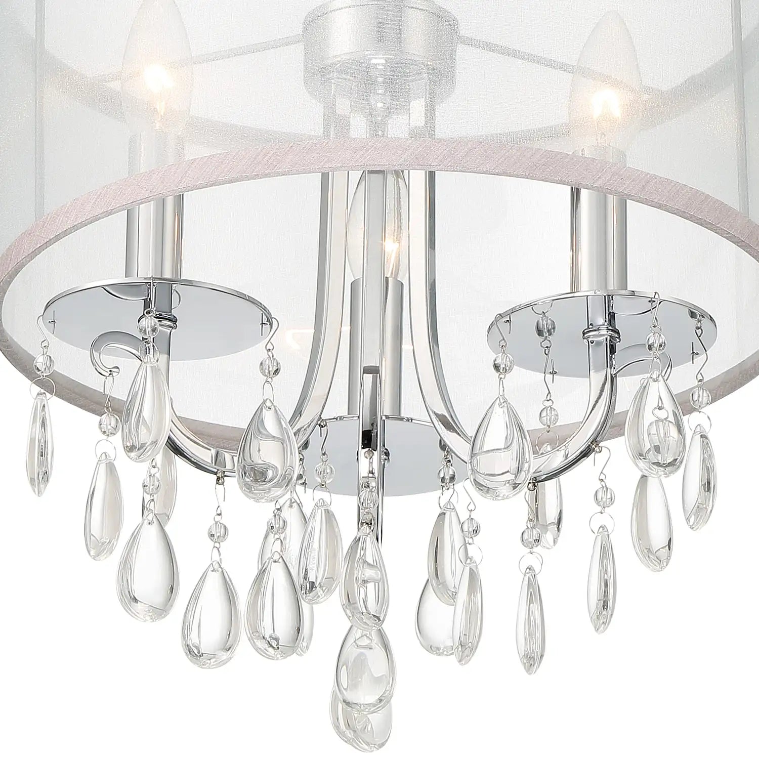 CRYSTORAMA, HAMPTON DRUM SHADE CHANDELIER, CHANDELIER LIGHT