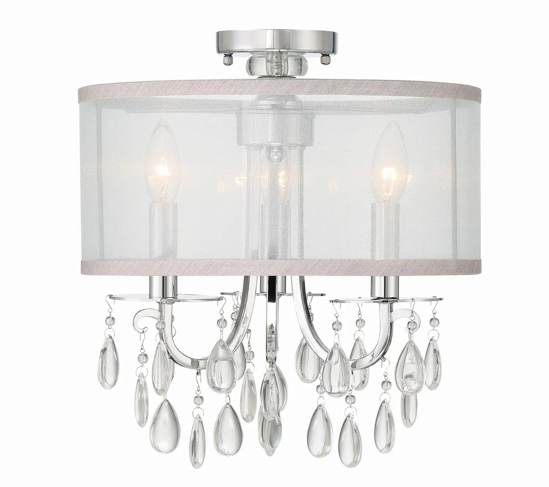 CRYSTORAMA, HAMPTON SEMI FLUSH MOUNT, FLUSH MOUNT CEILING LIGHTS
